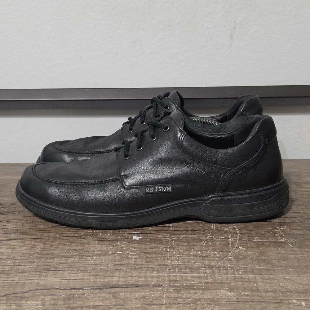 Mephisto Douk Men's Leather Oxfords Hydro-Protect Dress Shoes Size 13 Black